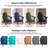 HDPE Adirondack Foldable Chair Wood Texture With Cup Holder(Set Of 6)-476454607