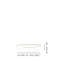 Tier Ceiling/Wall Lamp 2P White Matt Painted Brass L2297 Ul