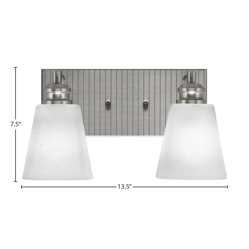 Auhert 2 - Light Vanity Light, Brushed Nickel, White