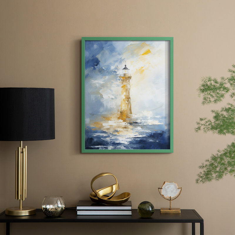 NAUTICAL Series DXVIII Framed Print - Solid Wood, Vert, H 11 po x l 9 po