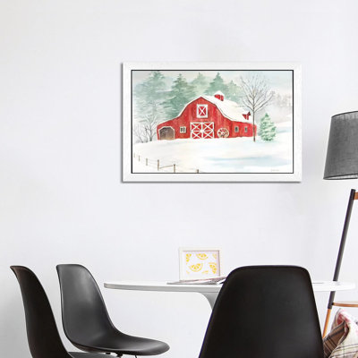 Winter Farmhouse by Cynthia Coulter - Print on Canvas