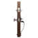 Copper Creek Handleset with Single Cylinder Deadbolt and Door Knob and Colonial Rosette