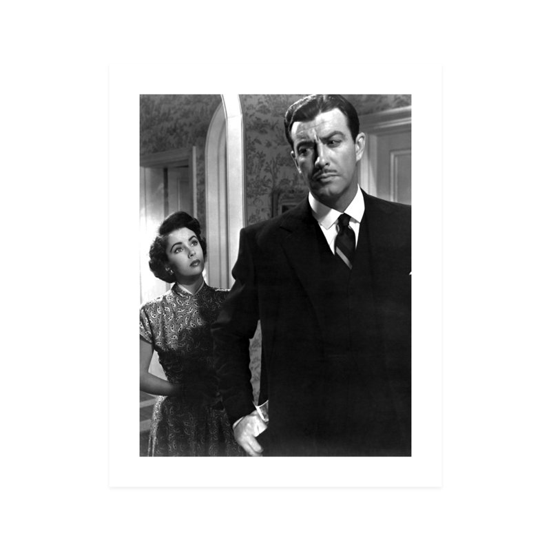 Elizabeth Taylor Talking to Robert Taylor - photographie non encadrée, H 10 po x l 8 po