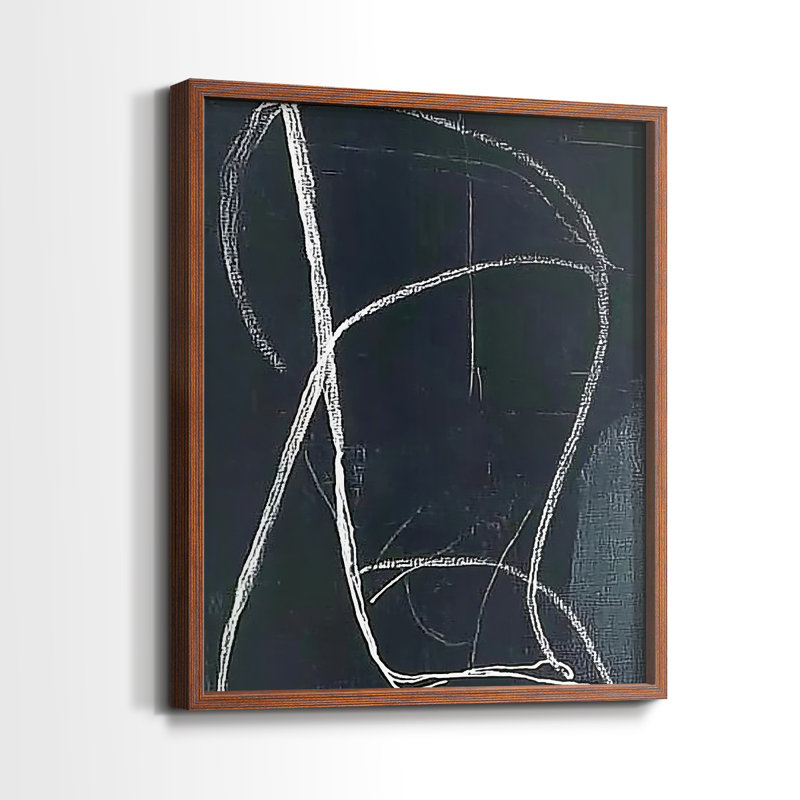 "ABSTRACT Series DCXV III" par J Paul, Blanc / Blanc, H 21 po x l 17 po