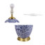 Lampe de table bleue en céramique