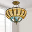 Antique Chandelier Colored Retro Pendant Light Fixture