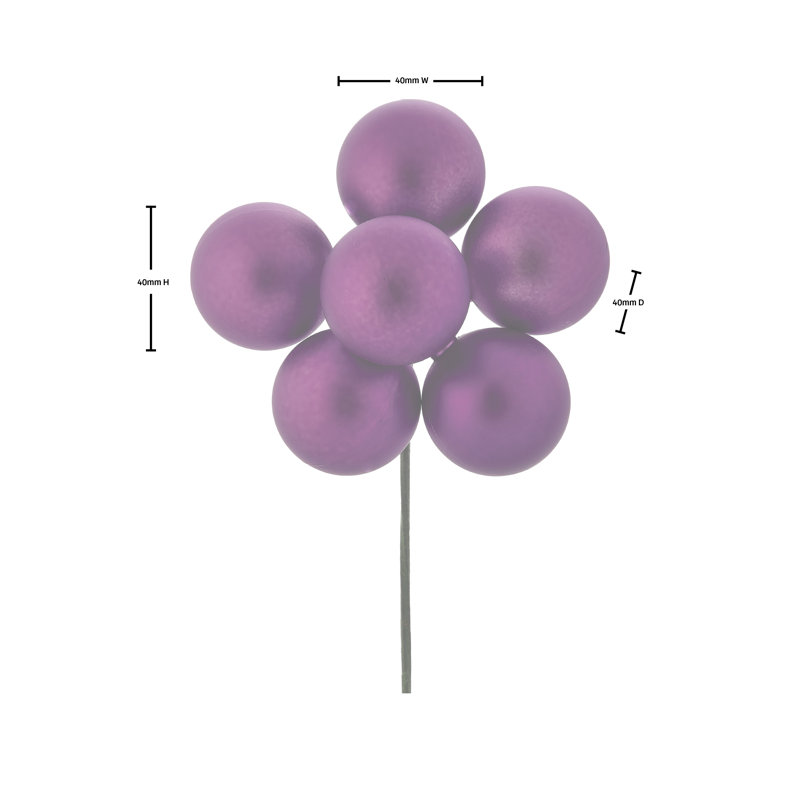 Boule de 40 po 40 po , Mauve