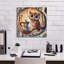 Art mural sur toile Genevive «Owl And Coffee» par Rey Klimt-1967127247