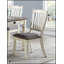 Antique White Finish 7Pc Dining Set With 6 Drawers And Upholstered Side Chairs For Elegant And Practical Dining-1139371701