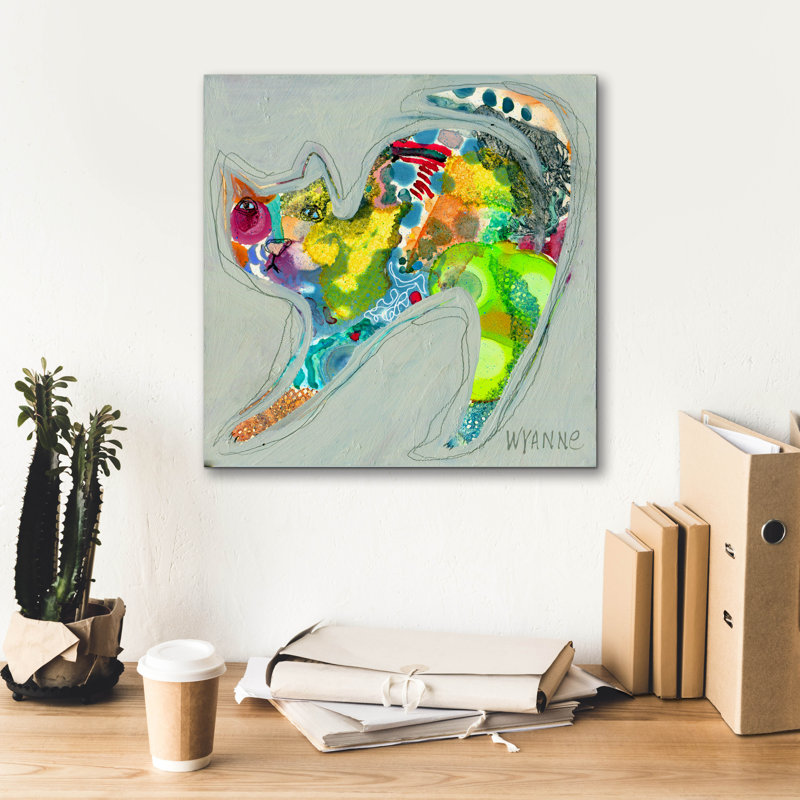 «Not Me» par Wyanne, art mural sur toile, H 18 po x l 18 po x P 0,75 po