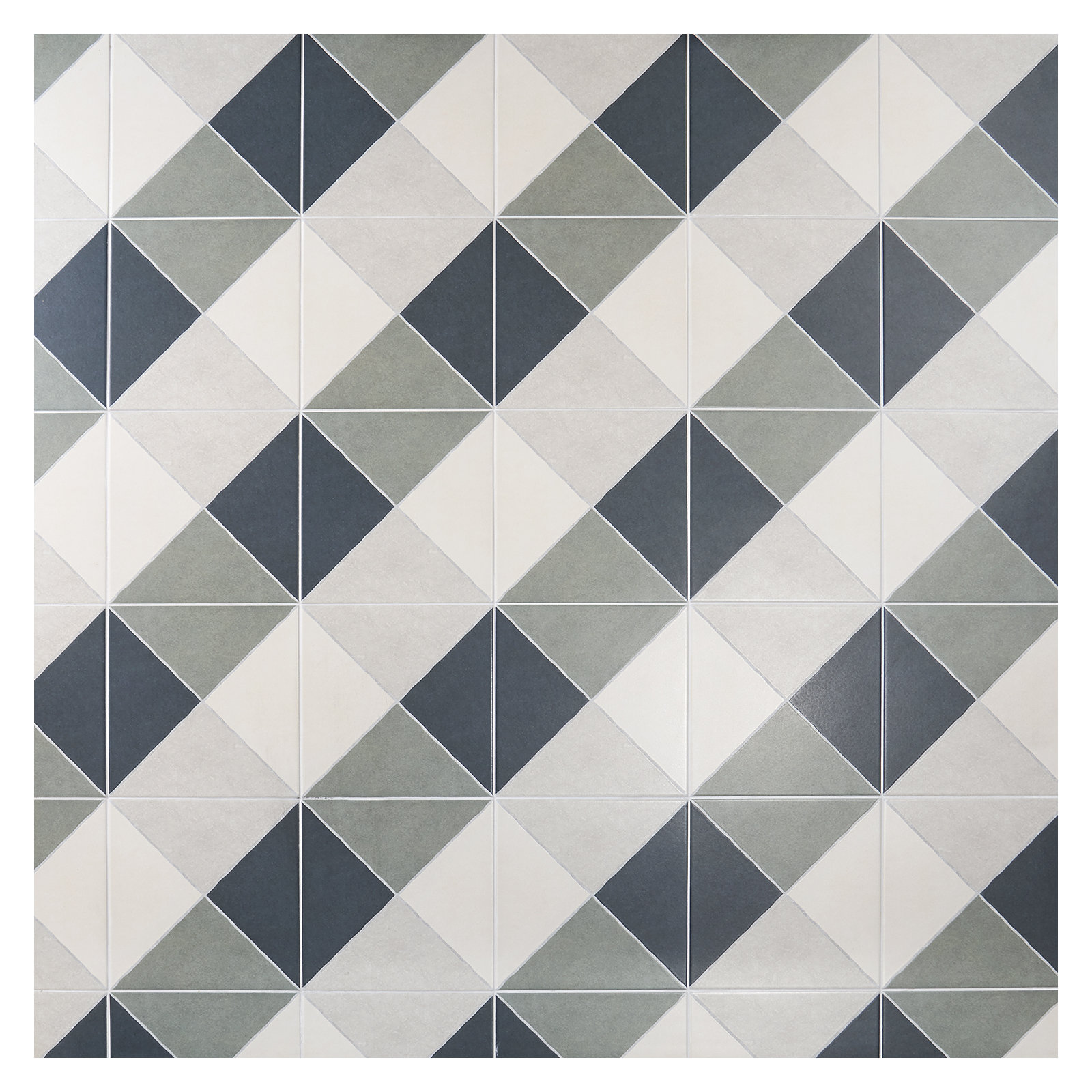 Ava Diagonal 9" x 9" Porcelain Tile (10.76 sq. ft./ Case), Navy