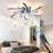 30.7In Ceiling Fan With Lights, Remote Control 3 Color Temperatures,6 Gear Wind Speed Fan Light-2071147440