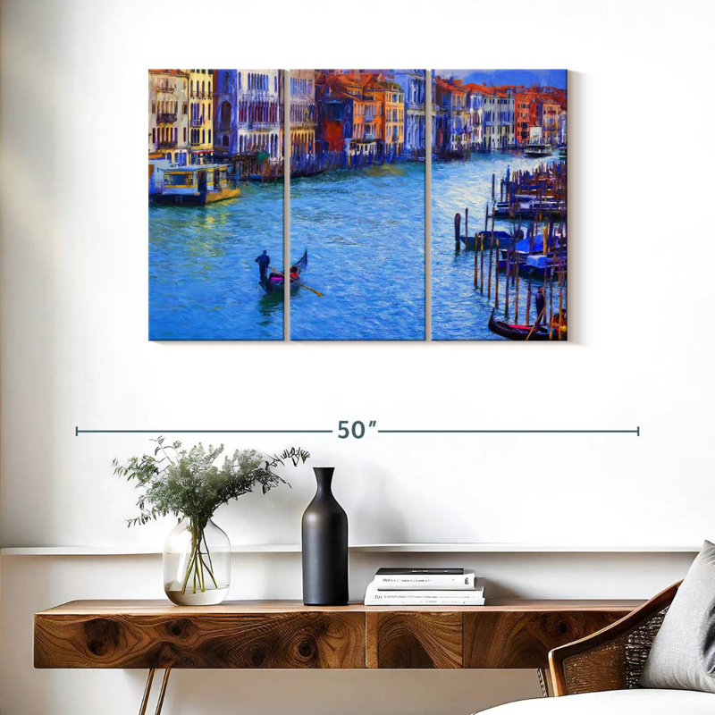 Rorry Gondola In Grand Canal Venice IV, 24" H x 38" W