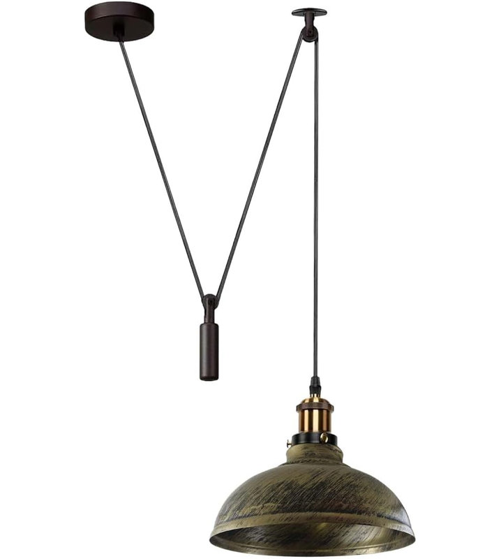 1 - Light Dome Pendant, Brushed Brass