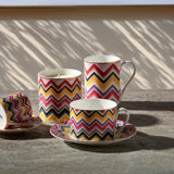 Missoni Mug Cup Marrakech Luxury Box Diam. 3", H 3.9", Cap. 12.5 Oz