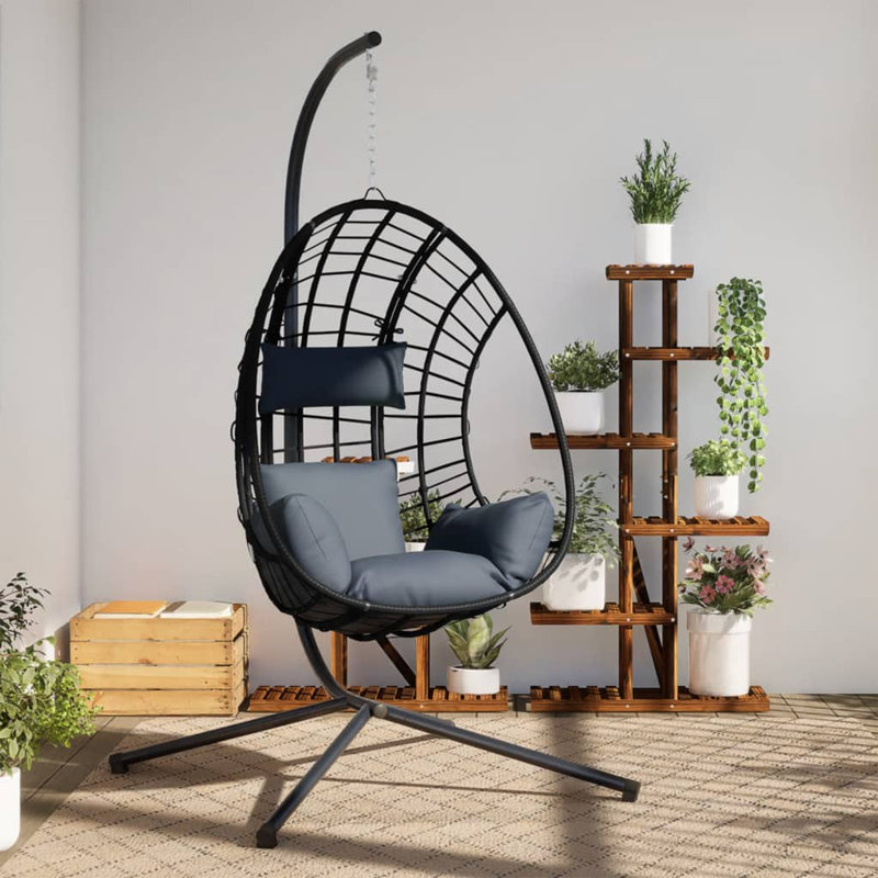  Grandes housses amovibles en rotin anthracite