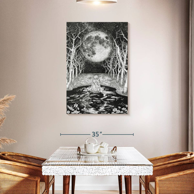 Oberle The Moonlight Bather, 45" H x 30" W