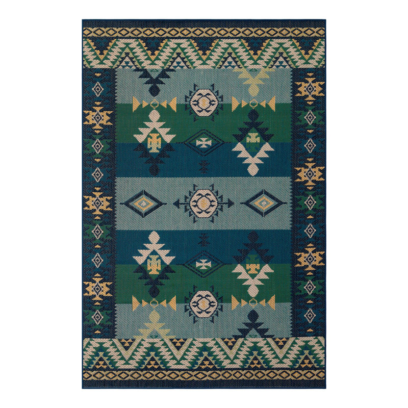Ciudad Marlenia Indoor/Outdoor Area Rug, Rectangle 6 pi 1 po x 9 pi