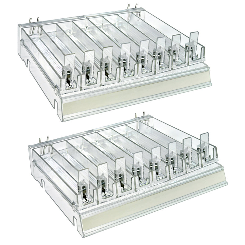 Clear Acrylic 8 Compartment Cosmetic Storage Tray Set