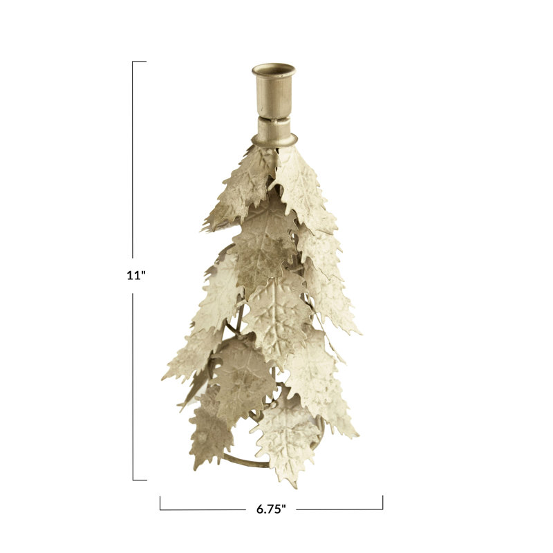 Metal Tree Shaped Taper Candleholder