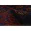 Tapis unique en laine noué à la main 5 pi 0 po x 6 pi 1 po indigo Kargahi