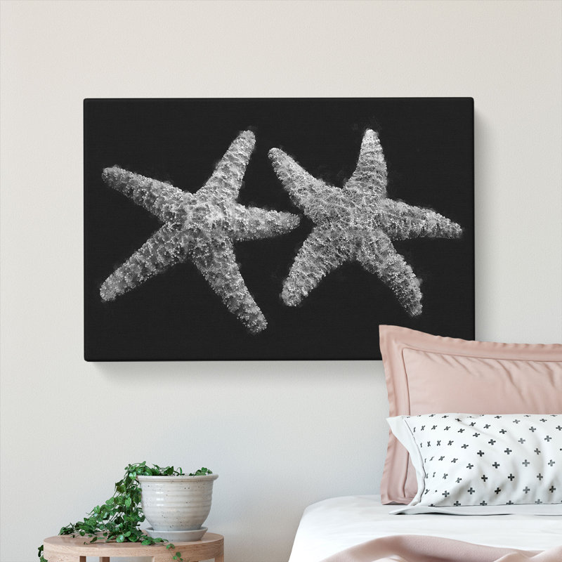 Two Starfish - Wrapped Canvas, 40cm H x 60cm W x 3cm D