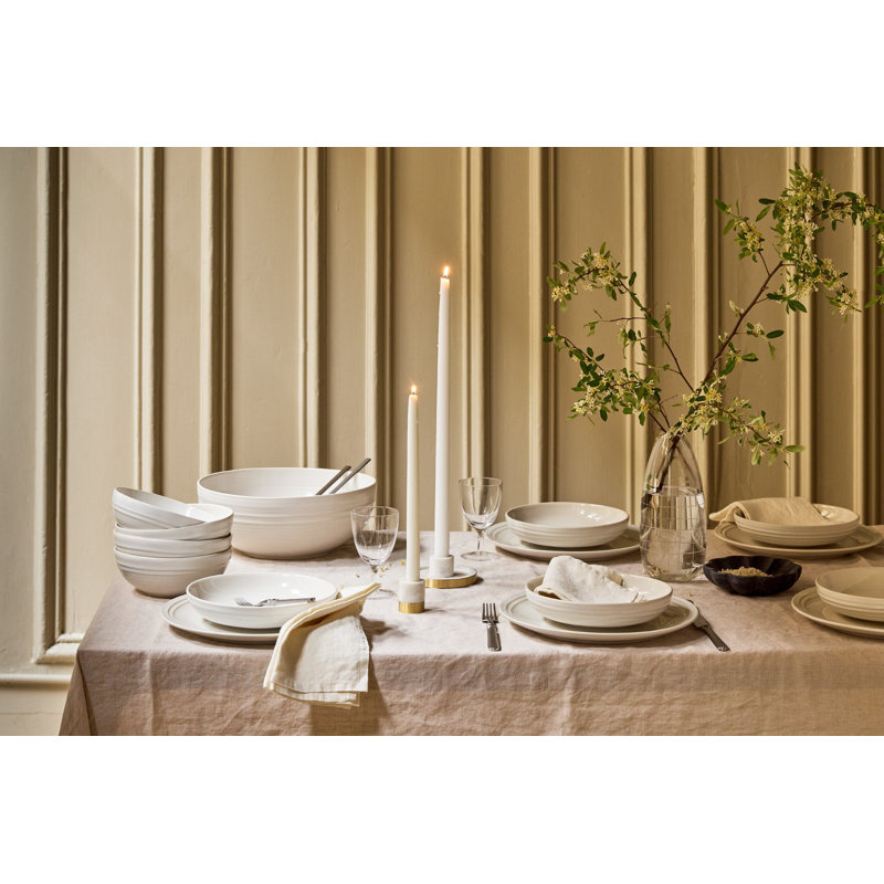 Service de table 16 pièces, service pour 4 Lines, Blanc