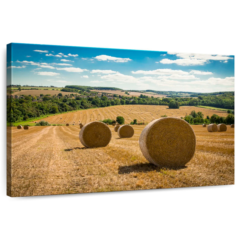 Balles de foin Alvord Kent Field, H 32 po x l 48 po