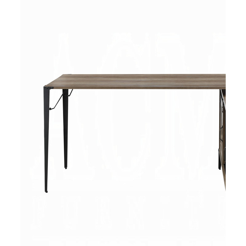 Table de bureau Zakwani, Chêne rustique