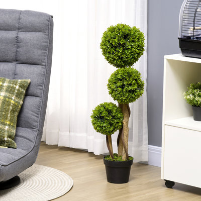 Artificial Tree For Home Decoration Needs: 3 , Realistic, , With Pot, Low Maintenance Routines, Indoor And Outdoor Home: Tree, Nursery Simple Chores, &