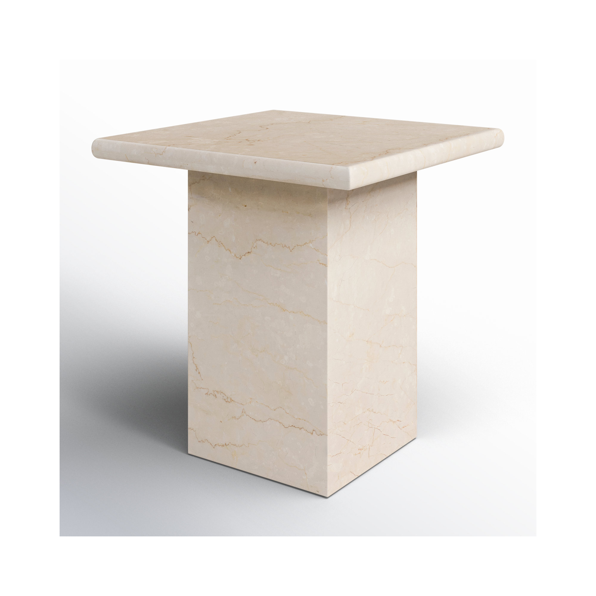 Olene End Table, Meriot Marble