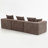 Oversized Modular Deep-Seat Sofa, 3-Piece All-Foam Sectional Couch In Soft Textured Fabric, Tool-Free Assembly, Apartment-Friendly Low Profile, 111" × 37" × 23.6"-1152035836