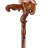 Hand Carved Wooden Walking Cane With Ergonomic Handle And Rubber Tip For Men And Women - Fashionable Unique Walking Stick For Seniors - 37 Inch (Elephant)