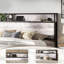 Base de lit double avec base de rangement relevable Tryston, blanc-1045746307-1037842020