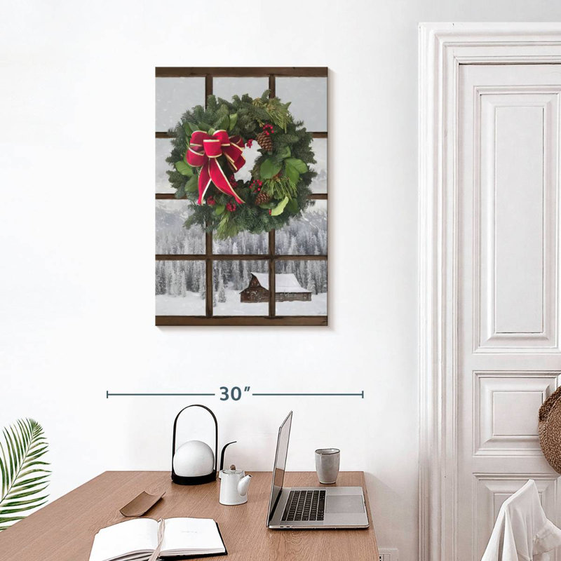 Lelend Teton Christmas Window, 30" H x 20" W