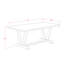 Ensemble de 9 pièces de coin-repas - 8 chaises de cuisine Shitake et une table de cuisine moderne en ciment - Finition noire brossée-259263667-259263664-259263665
