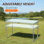 Table de camping pliante portative en aluminium facile à nettoyer