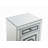 Noralie Glam 2-Drawer Accent Table in Mirrored & Faux Diamonds