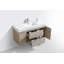Ensemble de meuble-lavabo mural simple de 47,25 po Royka-25130745