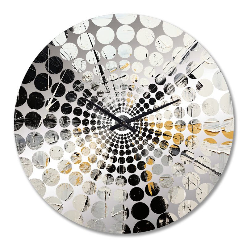 Arbnor - Horloge murale peinture abstraite, Très grand