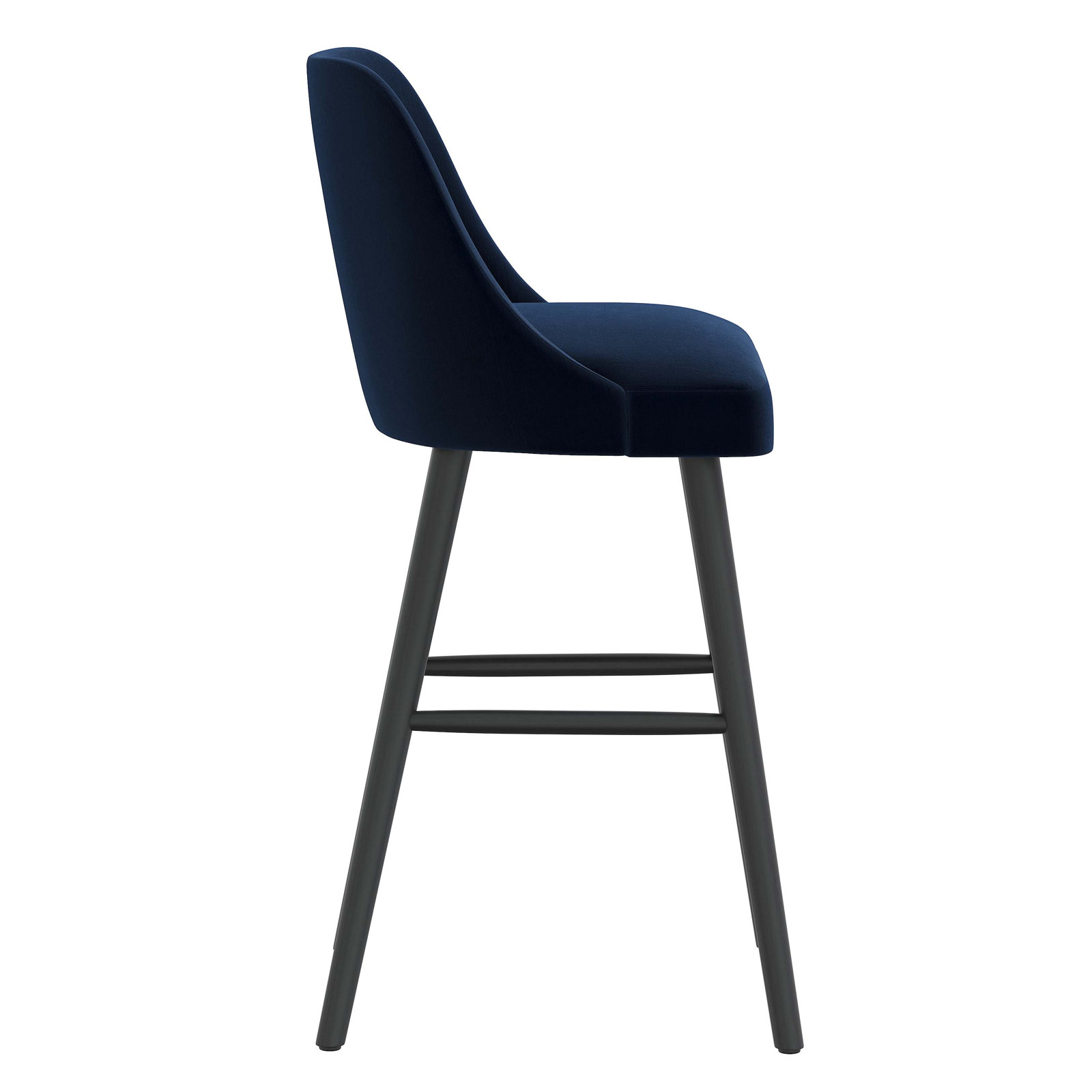 Gallie Bar and Counter Stool, Bar Stool (31" Seat Height), Monaco Eclipse Velvet