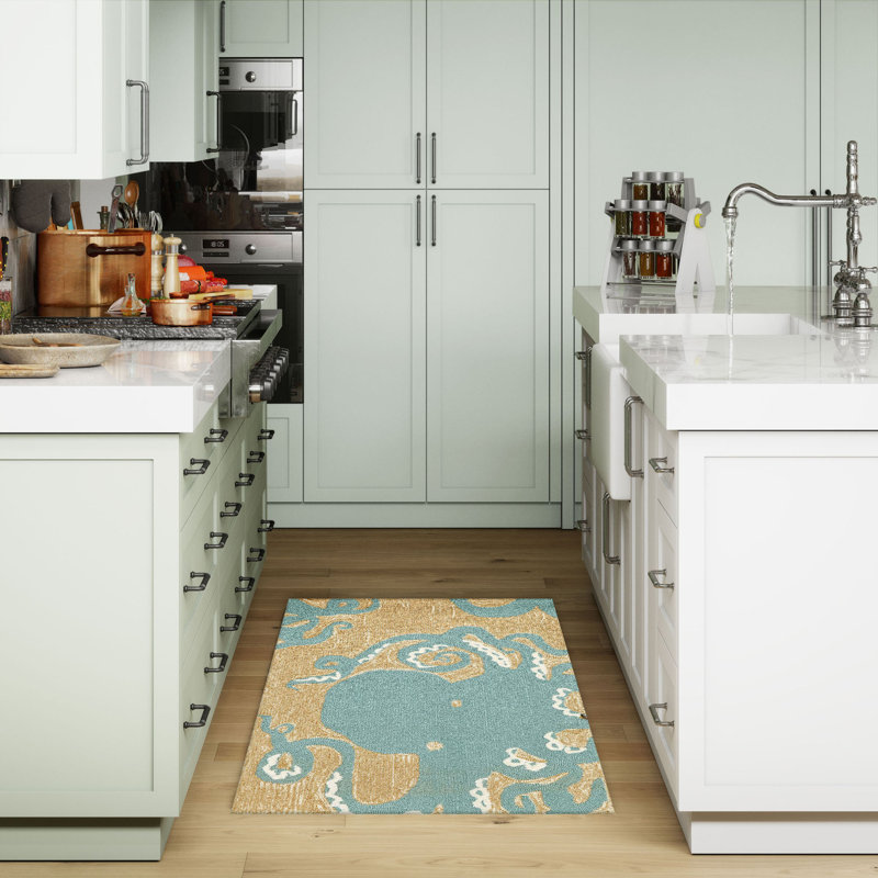 Zipporah Kitchen Mat, Rectangle 1'8"  x 2'6"