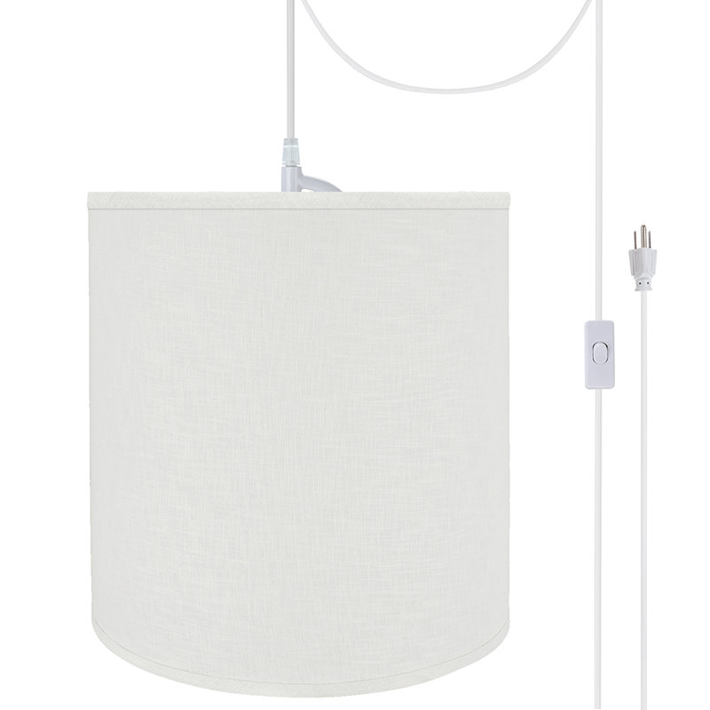 Baty 1 - Light White Single Pendant, 15" H x 15" W x 14" D, Off White