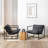 Reagle Modern Metal Framed Sling Accent Chair-81655794