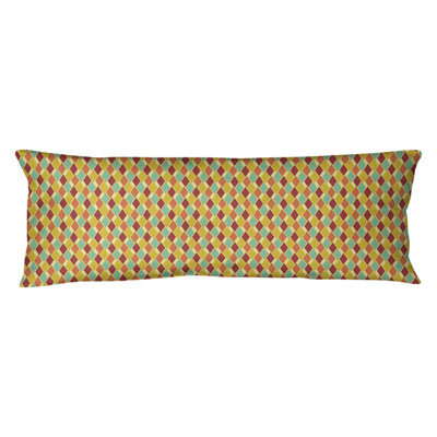 Coussin lombaire diamants rétro