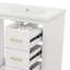 Ensemble de meuble-lavabo de 30 po avec lavabo en céramique, 3 tiroirs et portes à fermeture en douceur inclus-1152475737-1152475736
