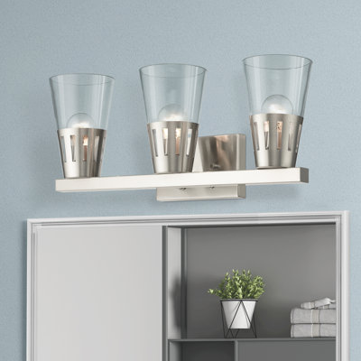 Éclairage pour salle de bain 3 lumières à intensité variable