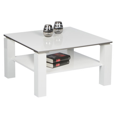 Hughes Four Leg Coffee Table with Storage