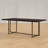 Grigg Metal Base Dining Table - Brown