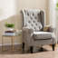 Comfort High Wingback Accent Chairs, Polyester Wood Modern Home Reading